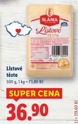 Lidl Listové těsto nabídka