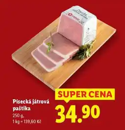 Lidl Písecká játrová paštika nabídka