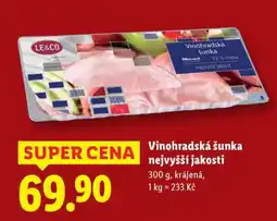 Lidl Vinohradská šunka nejvyšší jakosti nabídka