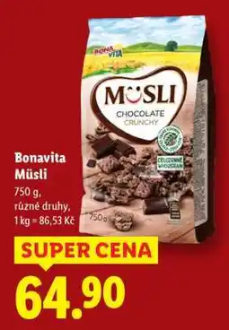 Lidl Bonavita Müsli nabídka