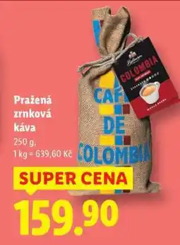 Lidl Pražená zrnková káva nabídka