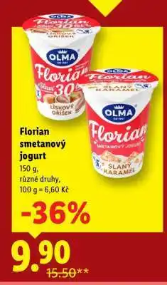 Lidl Florian Smetanový jogurt nabídka
