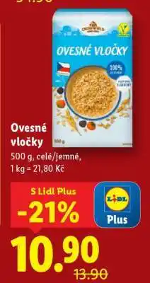 Lidl Ovesné vločky nabídka