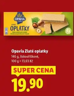 Lidl Opavia Zlaté Oplatky nabídka
