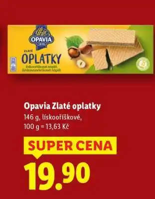 Lidl Opavia Zlaté Oplatky nabídka