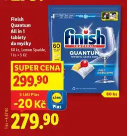 Lidl FINISH QUANTUM ALL IN 1 TABLETY DO MYČKY nabídka