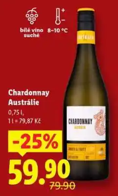 Lidl CHARDONNAY AUSTRÁLIE nabídka