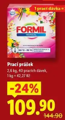 Lidl Formil Tropical Prací prášek nabídka