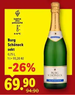 Lidl BURG SCHÖNECK SEKT nabídka