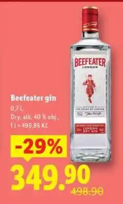 Lidl Beefeater Gin nabídka