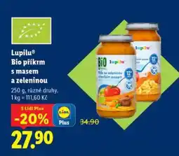 Lidl Lupilu Bio příkrm s masem a zeleninou nabídka
