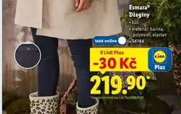 Lidl ESMARA DŽEGÍNY nabídka