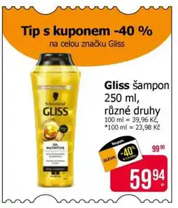 Teta Gliss šampon 250 ml, různé druhy nabídka