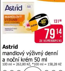 Teta Astrid mandlový výživný denní a noční krém 50 ml nabídka