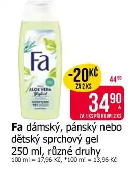 Teta Fa dámský, pánský nebo dětský sprchový gel nabídka