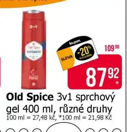 Teta Old Spice 3v1 sprchový gel 400 ml nabídka
