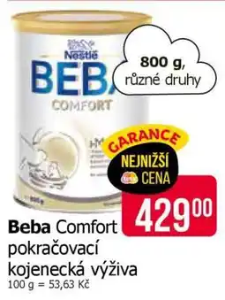 Teta Beba Comfort pokračovací kojenecká výživa nabídka
