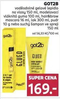 Rossmann Got2b suchý šampon nabídka
