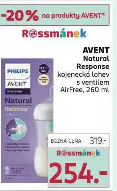 Rossmann Avent kojenecká lahev nabídka