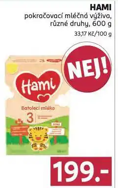 Rossmann Hami pokračovací mléčná výživa nabídka