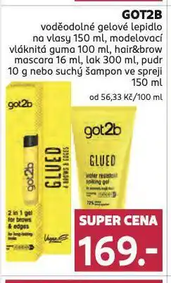 Rossmann Got2b gelové lepidlo na vlasy nabídka