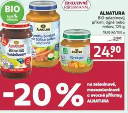 Rossmann Alnatura bio zeleninový příkrm dýně nabídka