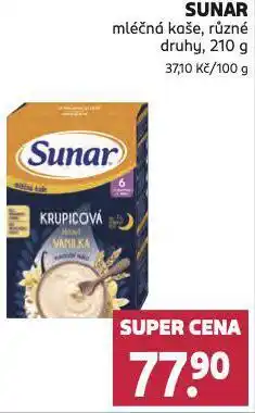 Rossmann Sunar mléčná kaše nabídka