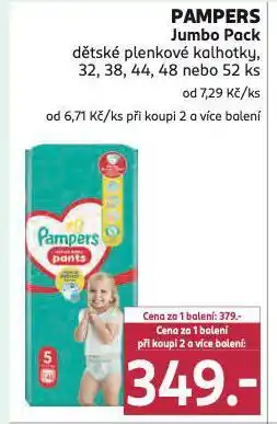 Rossmann Pampers dětské plenkové kalhotky nabídka