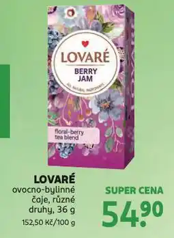 Rossmann Lovaré ovocno-bylinné čaje nabídka