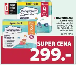 Rossmann Babydream prémiové dětské plenky nabídka