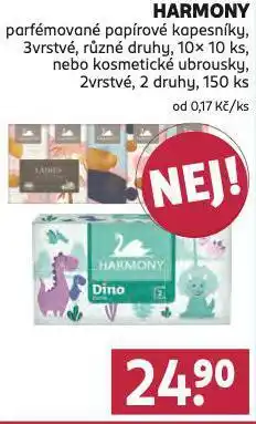 Rossmann Harmony parfémované papírové kapesníky nabídka
