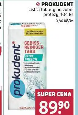 Rossmann Prokudent čistící tablety na zubní protézy nabídka