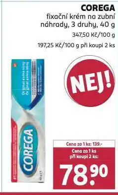 Rossmann Corega fixační krém nabídka