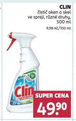 Rossmann Clin čistič oken a skel ve spreji nabídka