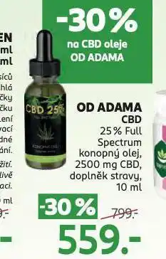 Rossmann Od adama konopný olej nabídka