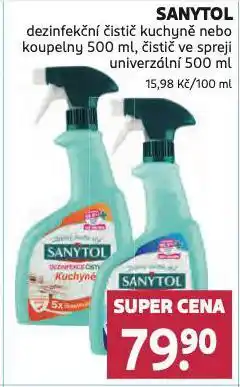 Rossmann Sanytol dezinfekční čistič nabídka