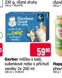 Teta Gerber cereal mlíčko s kaší nabídka