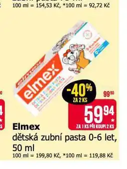 Teta Elmex junior dětská zubní pasta nabídka