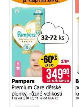 Teta Pampers dětské plenky nabídka