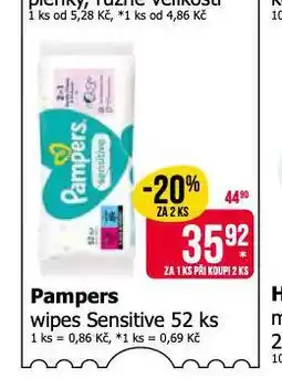 Teta Pampers dětské vlhčené ubrousky nabídka