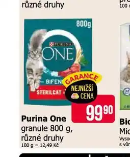 Teta Purina one granule pro kočky nabídka