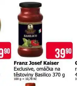 Teta Franz josef kaiser omáčka na těstoviny nabídka