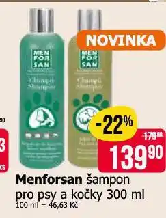 Teta Menforsan šampon pro psy a kočky nabídka
