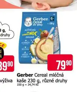 Teta Gerber mléčná kaše nabídka