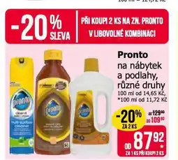 Teta Pronto čistič na podlahu nabídka