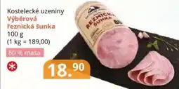 Potraviny CZ Kostelecké uzeniny Výběrová řeznická šunka nabídka