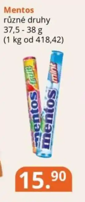 Potraviny CZ Mentos nabídka