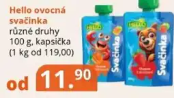 Potraviny CZ HELLO ovocná svačinka nabídka