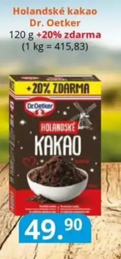 Potraviny CZ Holandské kakao Dr. Oetker nabídka