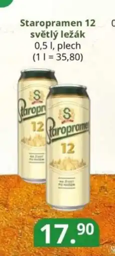 Potraviny CZ Staropramen 12 světlý ležák nabídka